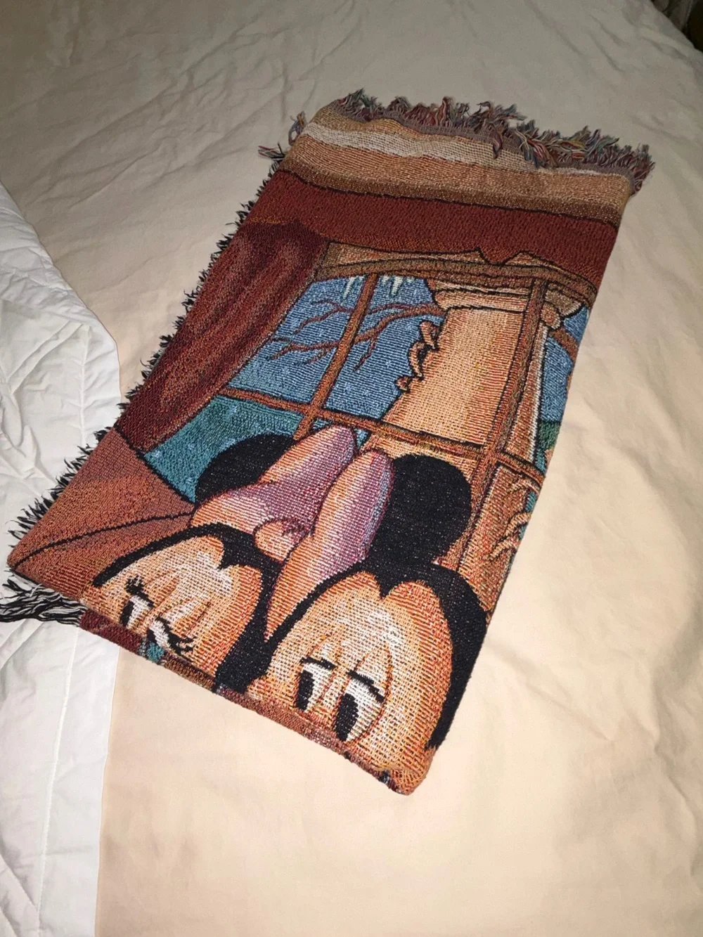 Walt Disney World Mickey & Minnie Cozy Throw Blanket